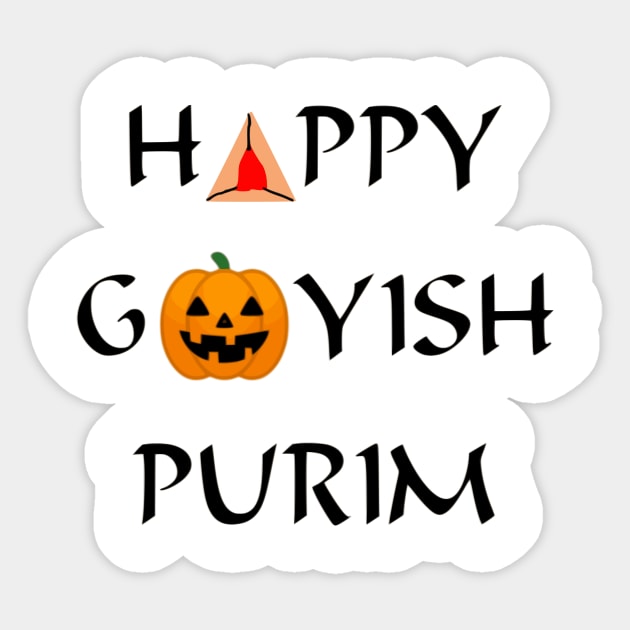 Happy Goyish Purim Sticker by dikleyt